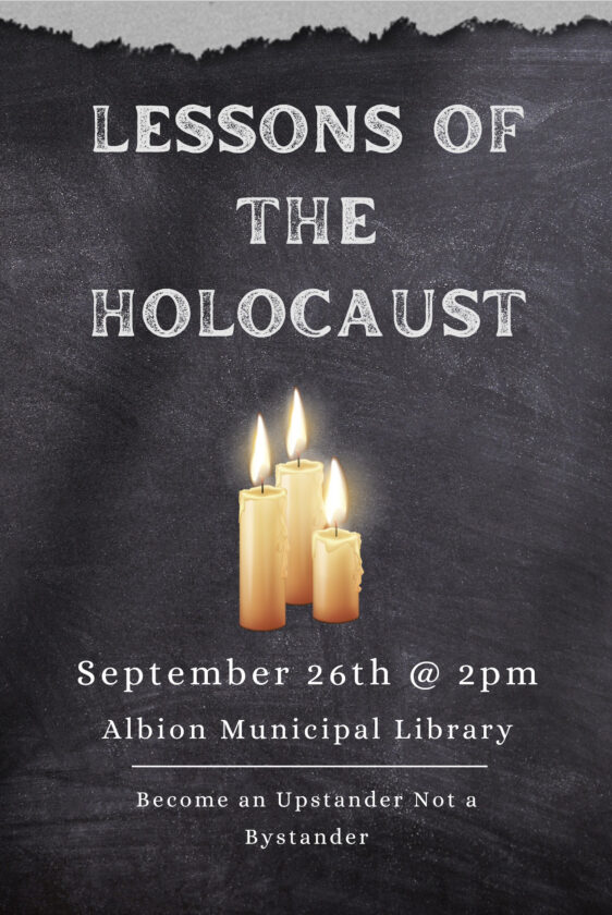 Holocaust program at Albion Library News, Sports, Jobs Times Republican